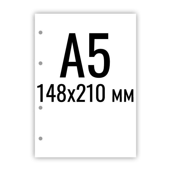 Формат А5, 4 отверстия